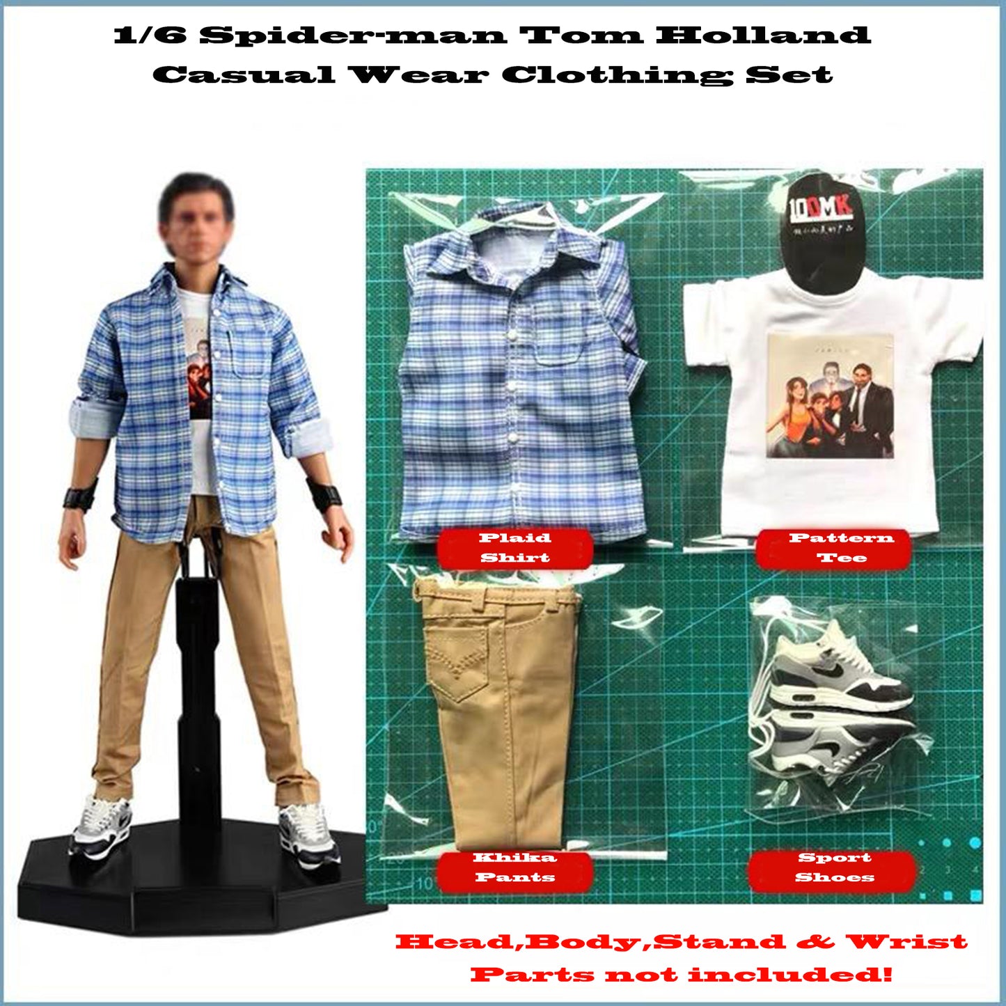 1/6 Clothing- Tom Holland Casual Wear Set For 12" Action Figurre