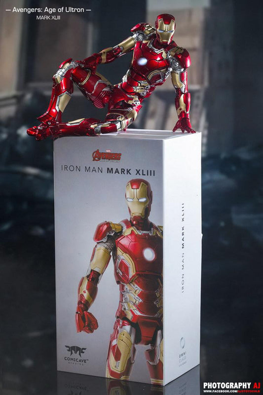 Comicave 1:12 Scale Alloy Iron Man MK43 LED Diecast Action Figure Model