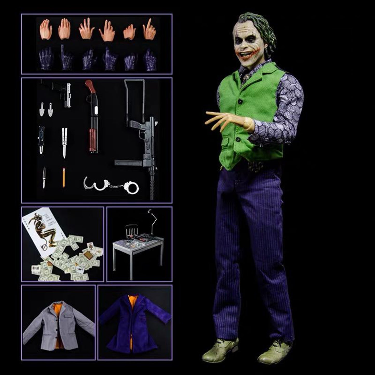 1:6 Batman The Dark Knight Joker 20 DX11 1/6th 12" Action Figure