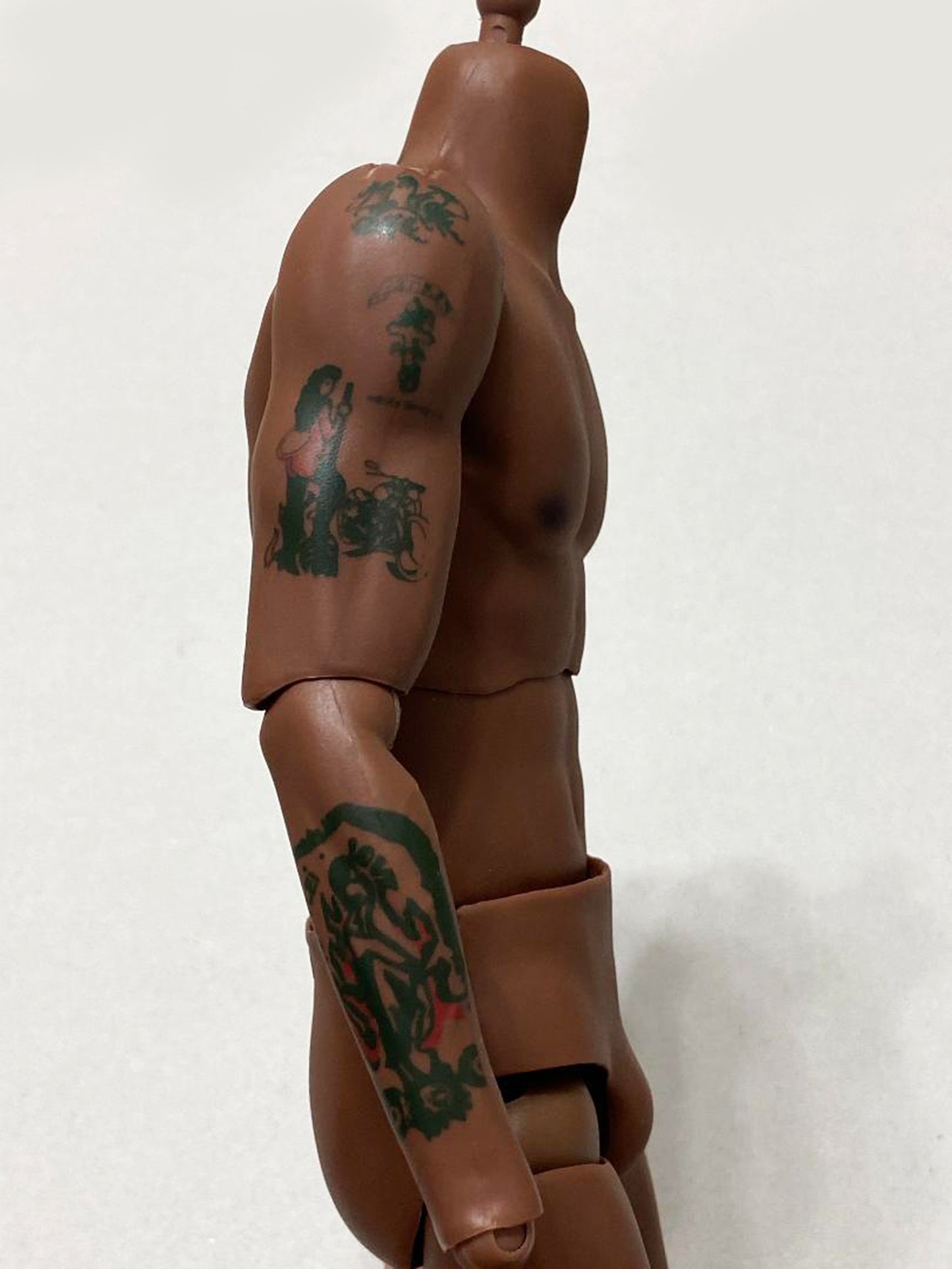 1:6 NBA Chicago Bulls Dennis Rodman Tattoos Body