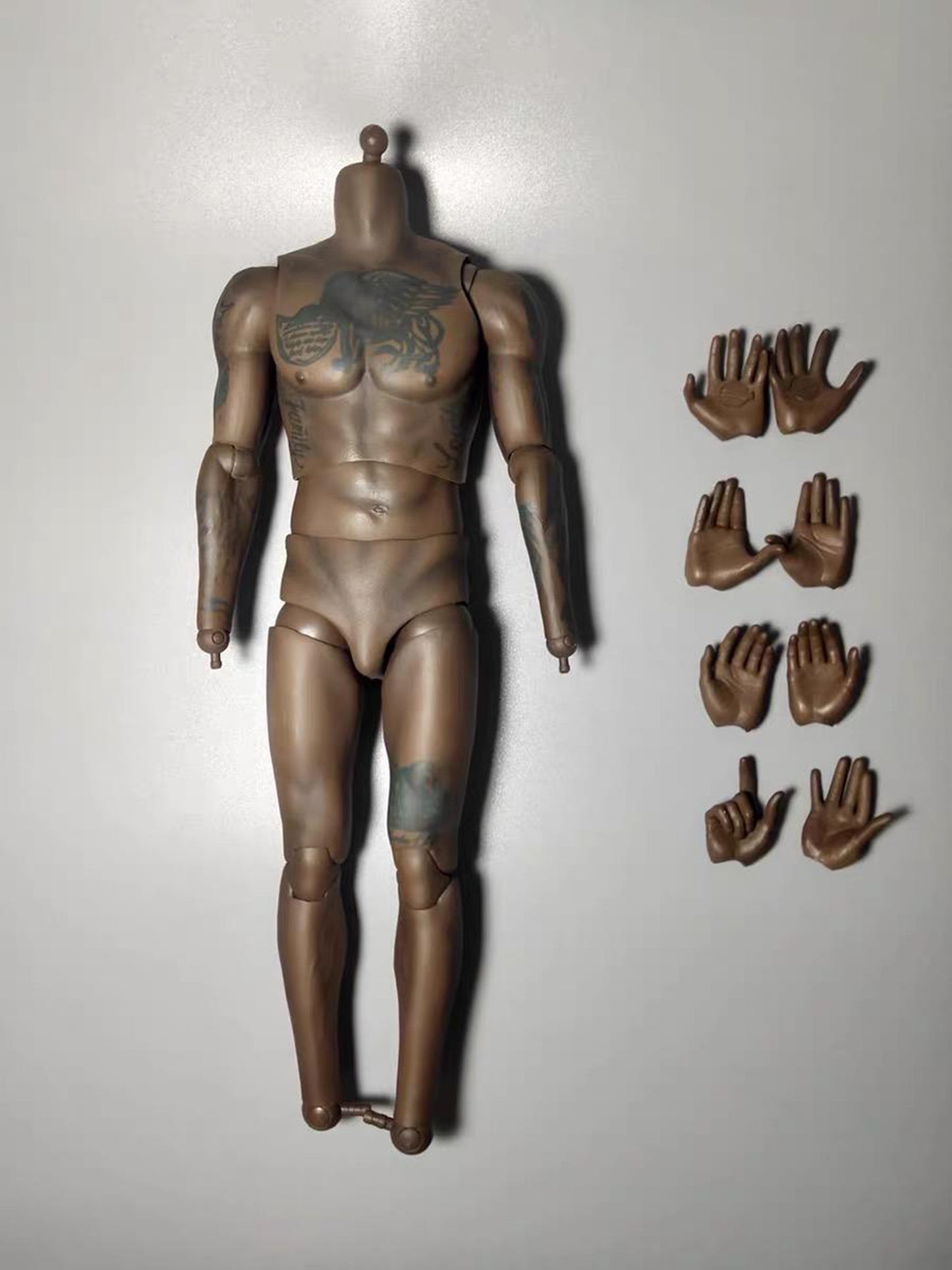 1/6 NBA LeBron James Tattoos Nude Body