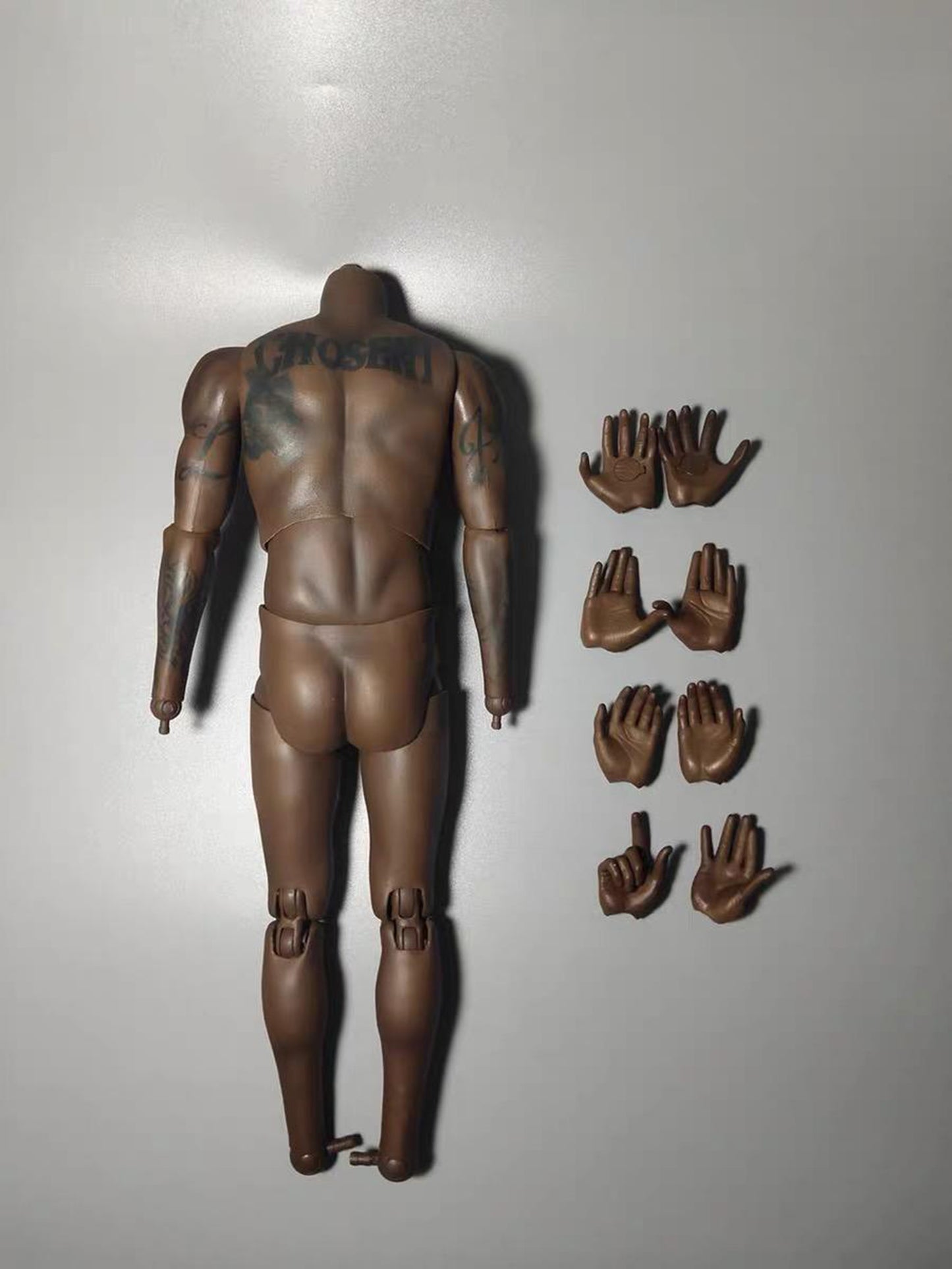 1/6 NBA LeBron James Tattoos Nude Body