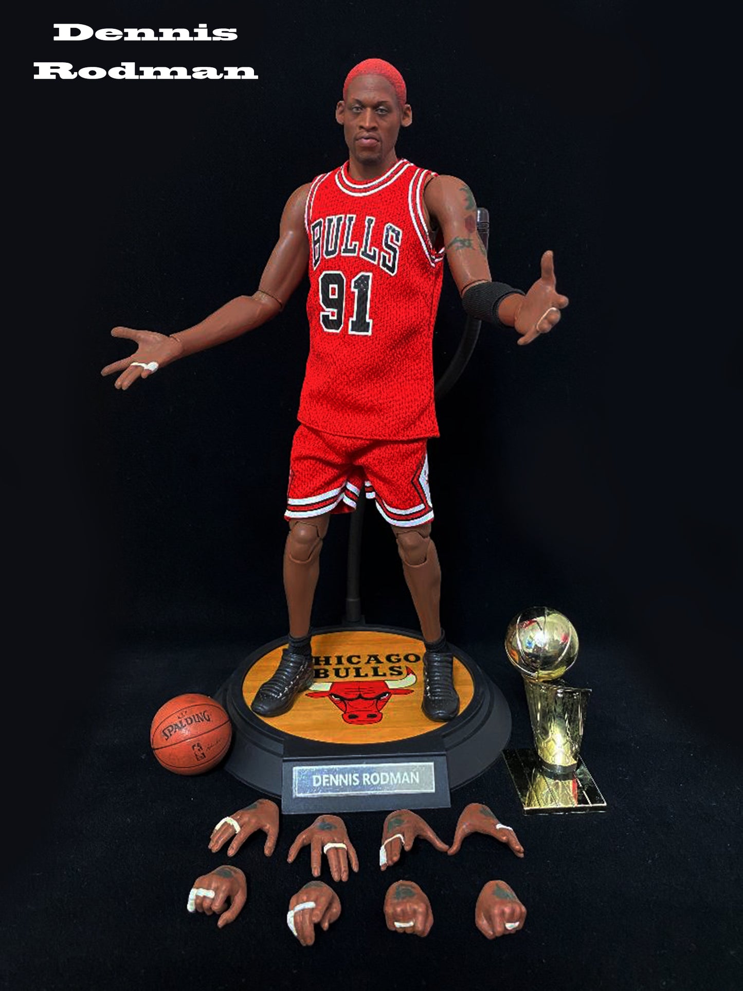 1:6 Scale NBA Chicago Bulls Dennis Rodman Action Figure