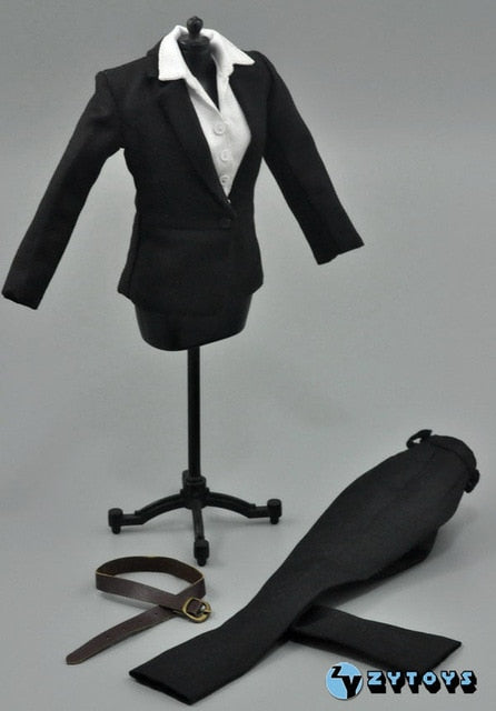 1:6 Scale Clothing Men Suit/Female Secretary Suit Set