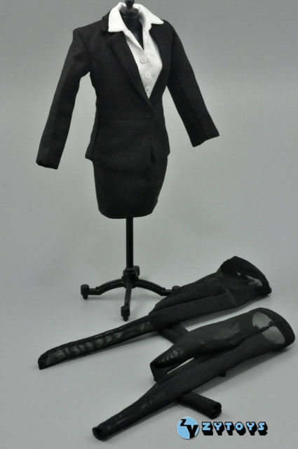 1:6 Scale Clothing Men Suit/Female Secretary Suit Set