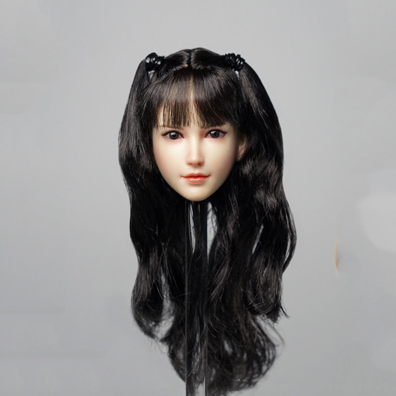 1/6 Japanese Loli Girl Head Sculpt for 12" Figure Body