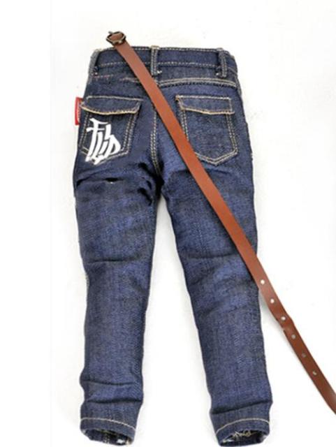 1/6 Clothes- Male Classic Jeans with Belt for 12" Action Figure