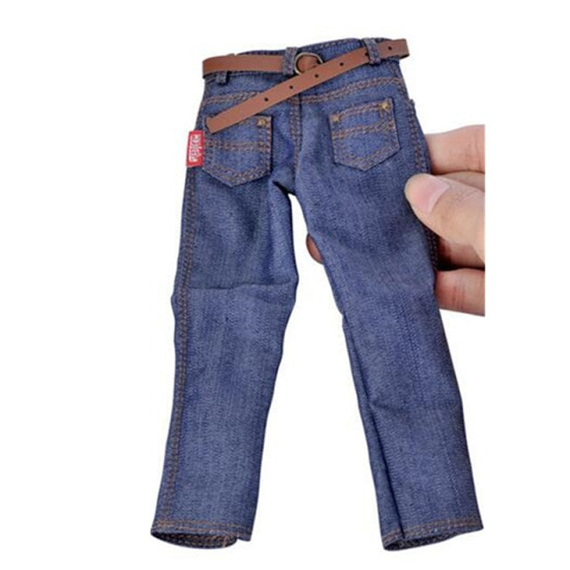 1/6 Clothes- Male Classic Jeans with Belt for 12" Action Figure