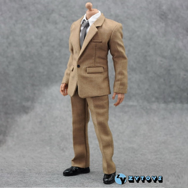 1:6 Scale Clothing Men Suit/Female Secretary Suit Set