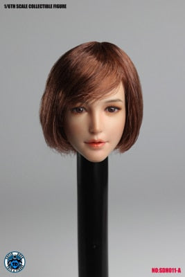 1/6 Asian Pretty Girls Head Sculpt for 12" Figure Body