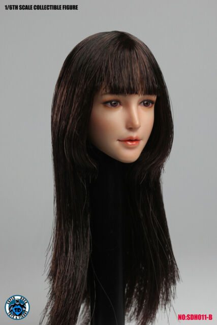 1/6 Asian Pretty Girls Head Sculpt for 12" Figure Body