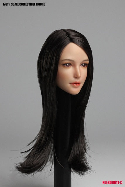 1/6 Asian Pretty Girls Head Sculpt for 12" Figure Body