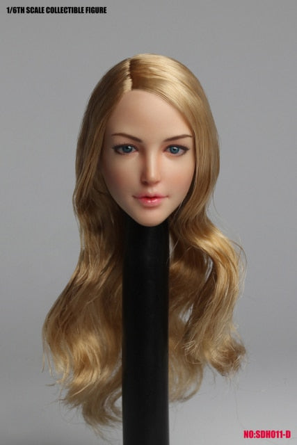 1/6 Asian Pretty Girls Head Sculpt for 12" Figure Body